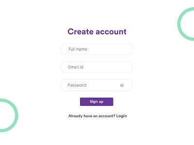 Signup Page by Shraban Kumar Das on Dribbble