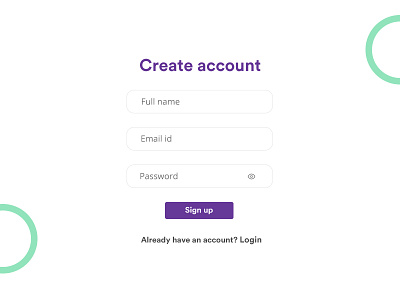 Signup Page in login minimal sign signup