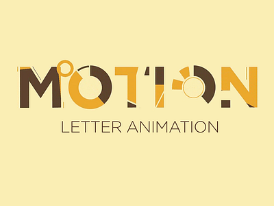 Flat letter animation - Motion Graphics in PowerPoint