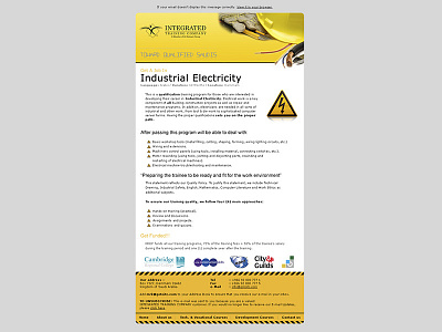 Email template Industrial electricity