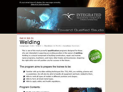 Email template Welding job brand branding email email template photoshop template typography