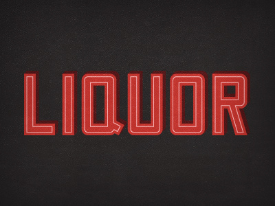 Liquor Type alcohol custom liquor typography