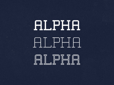 Alpha Typeface v1