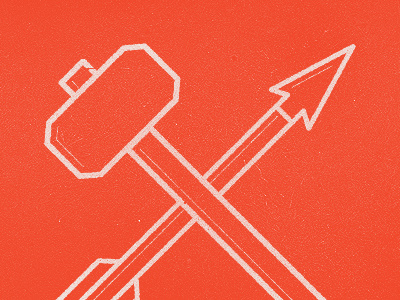 Hammer & Arrow hammer arrow illustration brand