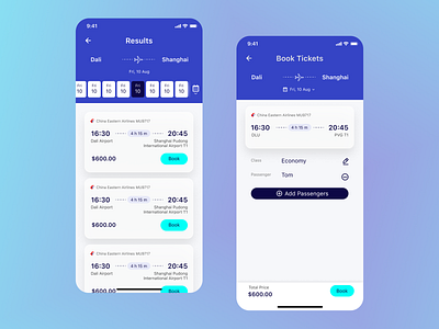 Train Ticket Booking App app design ui ux