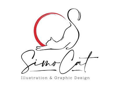SimoCat GraphicArt logo art branding design graphic design illustration logo typography vector