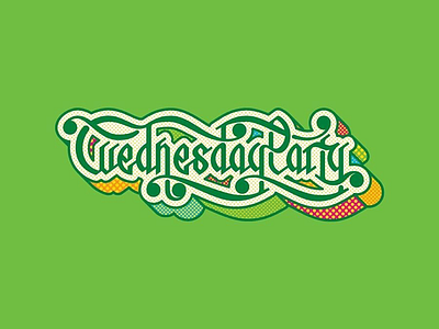 Wednesday Party graphic design typography