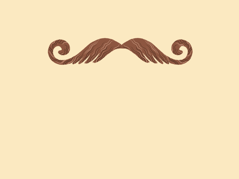 It's Mustache Month after animation design effects illustration illustrator month motion movember mustache razor scissors sticker typography