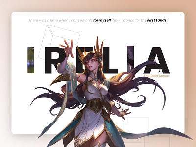 Irelia, The Blade Dancer abstract aesthetic art color design game icon illustration irelia layer art league of legends leagueoflegends lettering minimal typography visual
