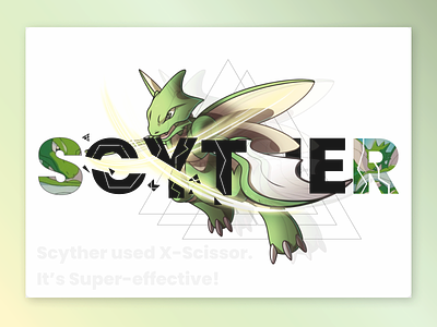 Scyther abstract aesthetic aesthetics anime art branding color design icon illustration leagueoflegends lettering minimal typography ui ux vector