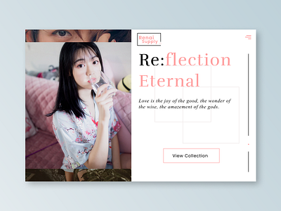 Re:flection Eternal abstract aesthetic aesthetics anime app art branding color design icon illustration lettering minimal sexy girl typography ui ux vector