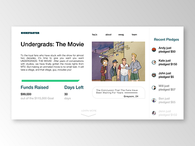 Undergrads Kickstarter