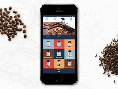 Historic Tea eCommerce App ecommerce mobile app ui ux