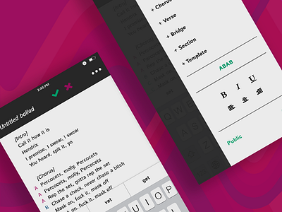 ballad Songwriting App