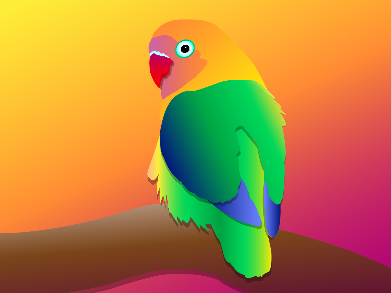 Tropical Bird Illustration by Emily Mattison on Dribbble