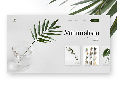 Website UI - Minimalism @daily ui @design webdesign website