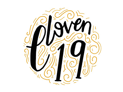 Eleven19 Button Design button handlettered illustration lettering type