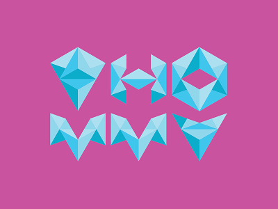 Thommy Music blue dance dj edm electronic geometry hiphop illustration logo logotype music pink sacred typography