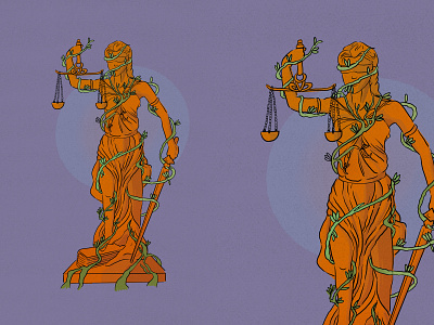 Lady Justice digitalart drawing illustration illustration digital justice statue texture