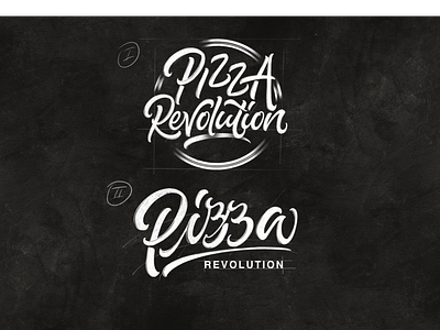 Logo options for a client 🍕 branding calligraphy design handlettering illustration lettering logo logodesign logodesigner logooption logotype pizza typography