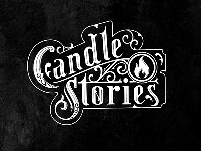 Candle Stories Logo-Design for a Client branding calligraphy handlettering lettering logo logodesign logotype vintage logo