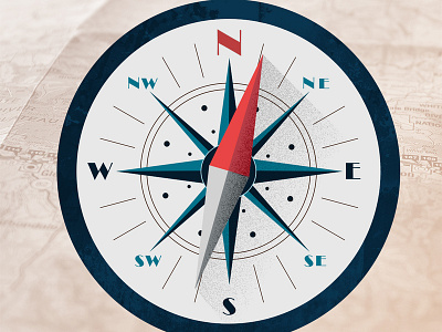 Kompass design graphic illustration mood travel trvel vector