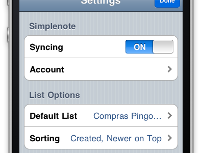 Do Settings app do app ios iphone listaryapp pinstripe settings