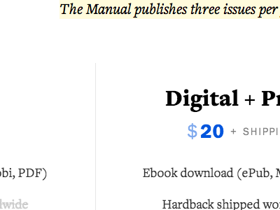 Digital + Print subscriptions web