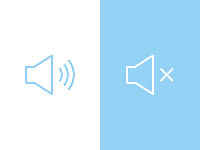 Sound / Mute icons mute sound speaker