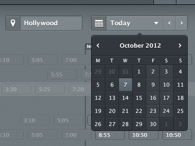 Calendar Popover