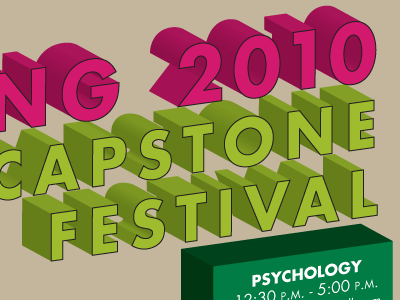 Spring 2010 Capstone Festival event poster print