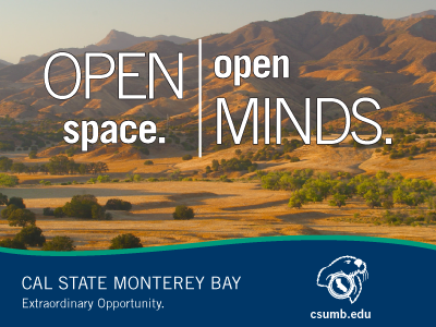 Open Space. Open Minds. brown cal state monterey bay california csumb open spaces otters