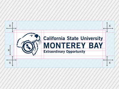 CSUMB Logo Evolution - Clear Space Guides