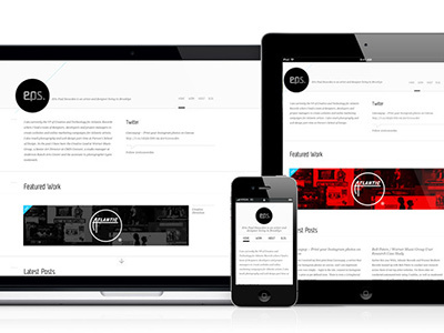 Responsive Website design minimal responsive web white