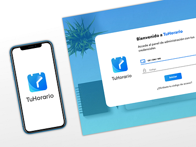 TuHorario, web and app interface Design app design logo schedule sketch time web