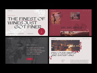 Skyridge Winery - Concept clean concept editorial grids landing landingpage layout magazine minimal restaurant restaurants serif tour travel typography ui vineyard webdesign wine