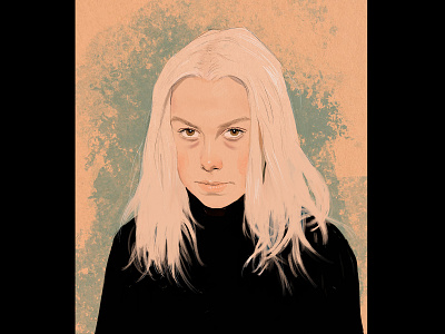 Phoebe Bridgers portrait illustration illustration portrait illustration