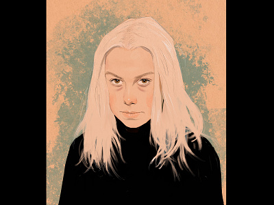 Phoebe Bridgers portrait illustration