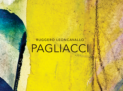 Portland Opera Pagliacci branding design marketing performing arts typography