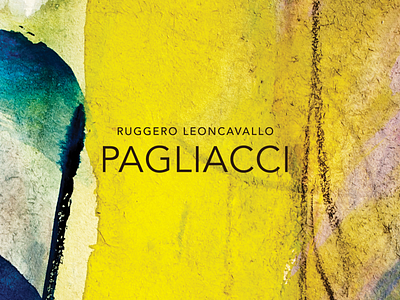 Portland Opera Pagliacci branding design marketing performing arts typography