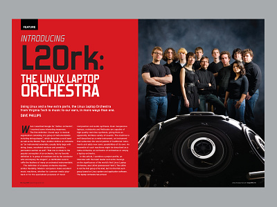 Linux Journal Feature L20rk design editorial design editorial layout linux tech industry typography