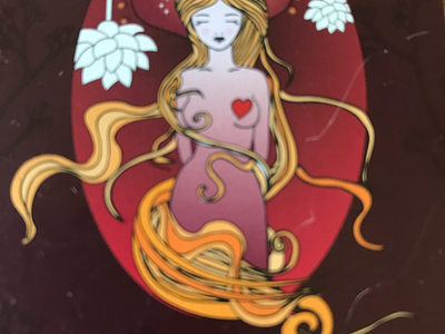 Chocolate goddess illustration