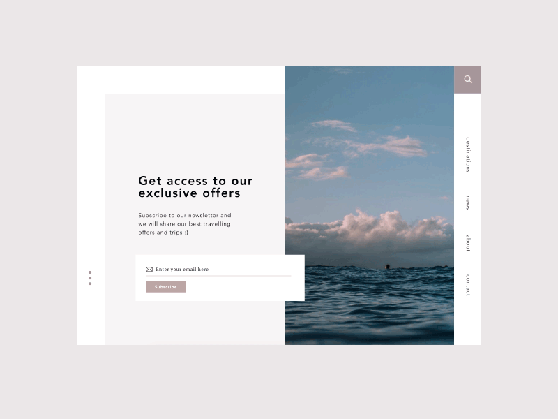 026 • Subscribe email newsletter subscribe dailyui ui dailychallenge