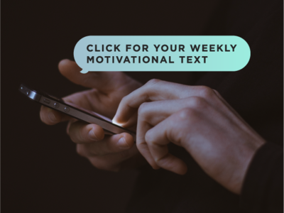 "Weekly Motivational Text" email footer gradient instagram social social graphic speechbubble text