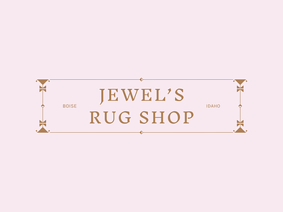 Jewel's Rug Shop — Secondary Logo brand brand identity design logo logotype secondary logo type