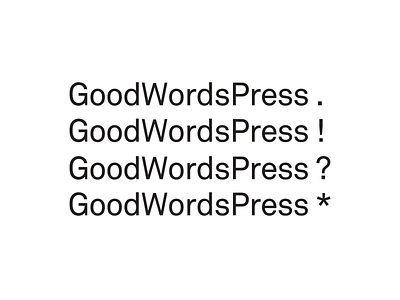 GoodWordsPress * — Logo brand brand and identity branding design logo logotype