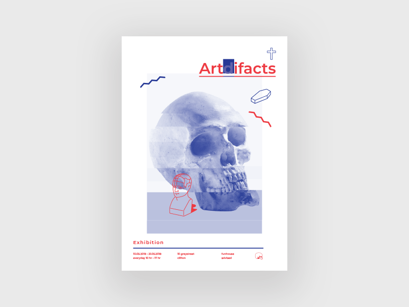 Artdifacts art exhibition glitch history minimal poster posters