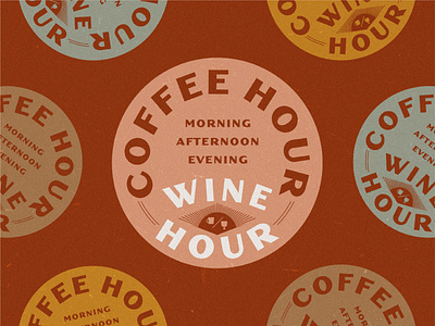 What Hour? badge covid19 design drink happyhour illustration lockup retro social distancing typography