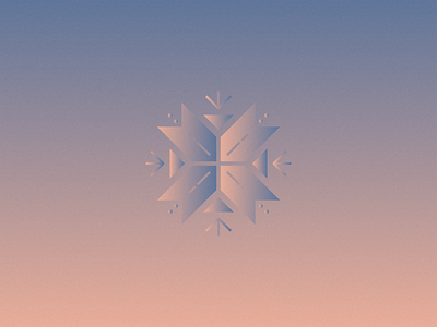 Snowflake abstract design gradient illustration snow snowflake vector winter