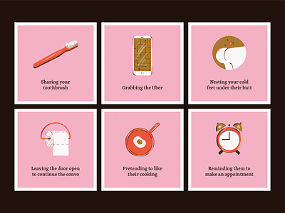 Unromantic brown butt card clock cooking design illustration illustrator iphone love photoshop pink romantic texture toiletpaper toothbrush unromantic valentines valentines day